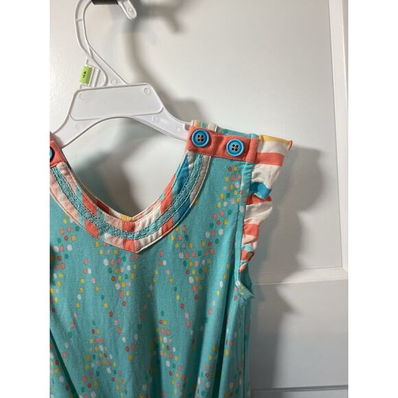 Matilda Jane Girls Dream Chasers Confetti Print Party Romper Green Size 6 - Picture 4 of 11